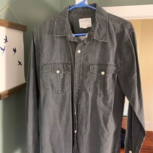 Button down grey shirt